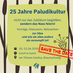 SOM-Card: Save the date: 25 Jahre Paludikultur (Grafik: GMC).